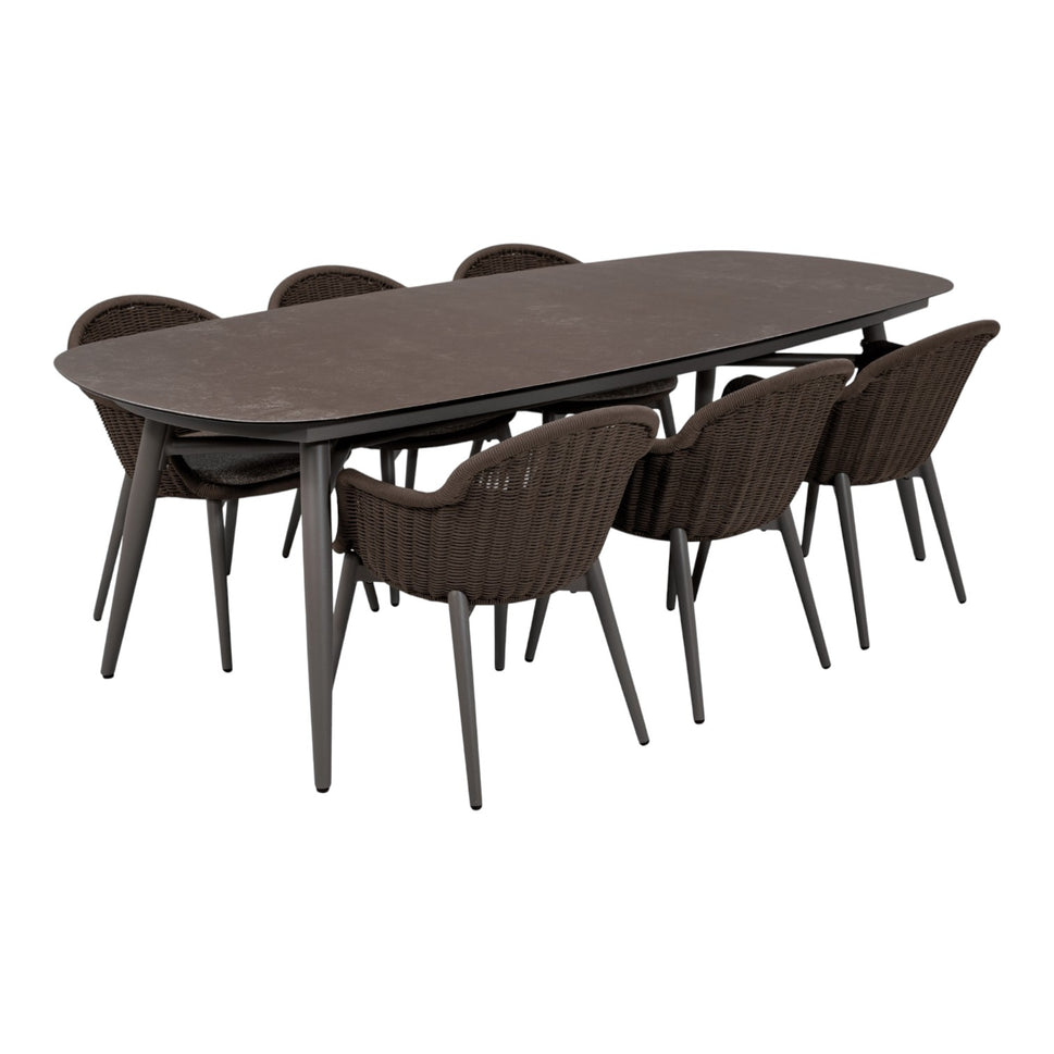 Caravela dining set taupe