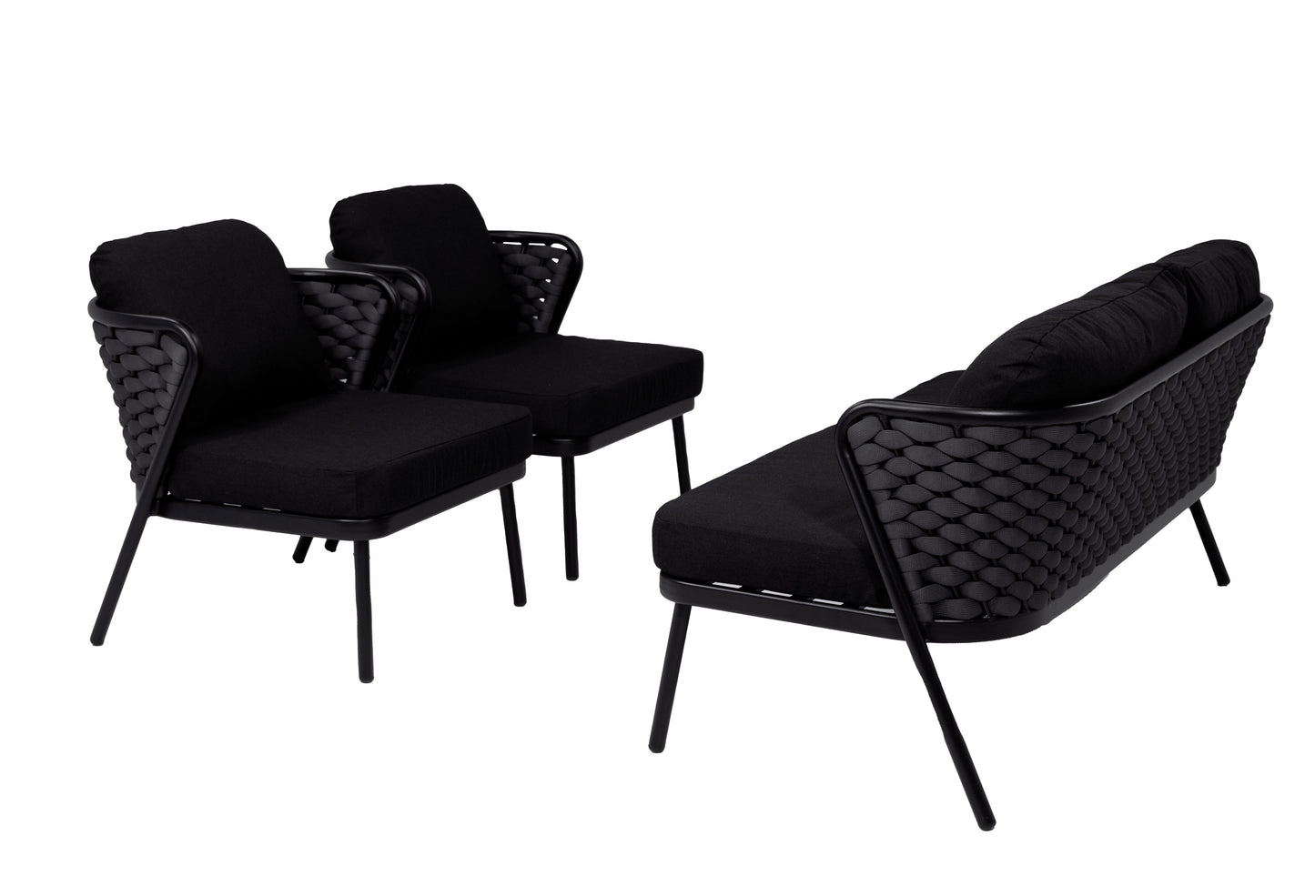 Arado lounge set zwart 1