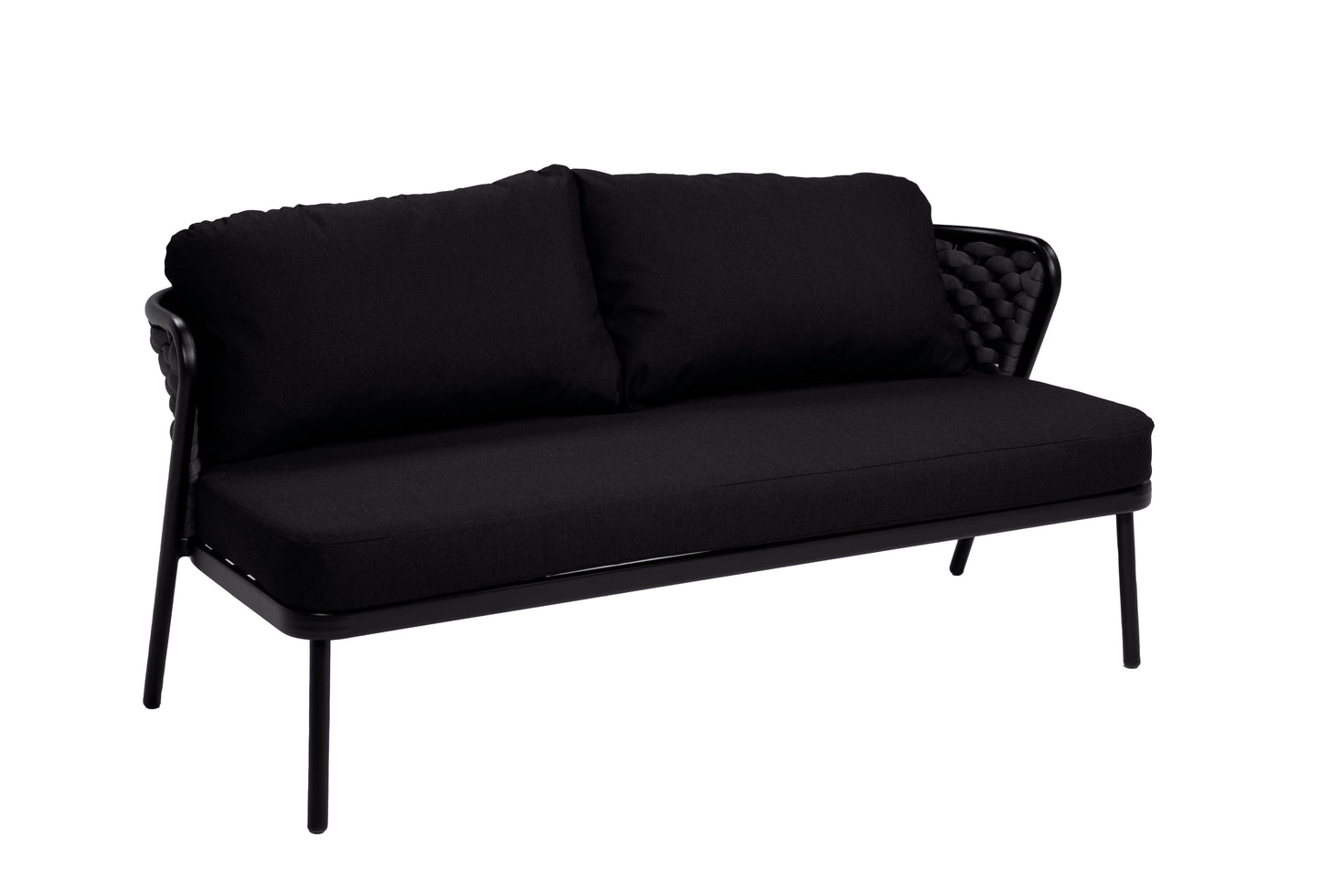 Arado sofa zwart schuin aanzicht 1