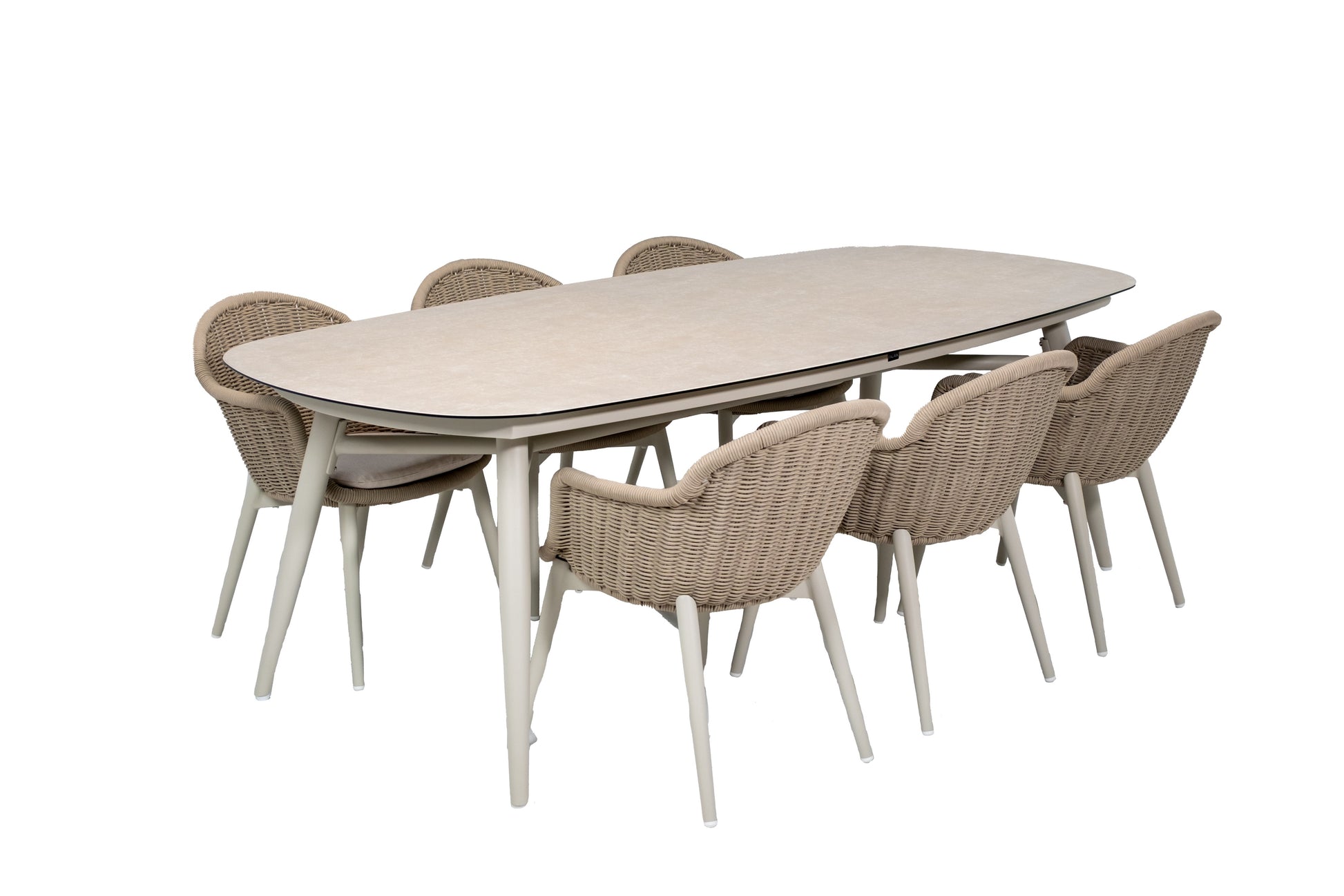Caravela dining set off-white