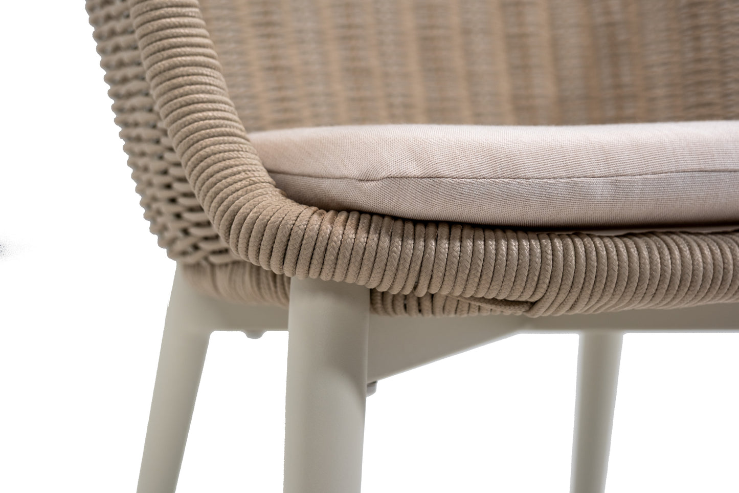 Caravela stoel off-white close up 3
