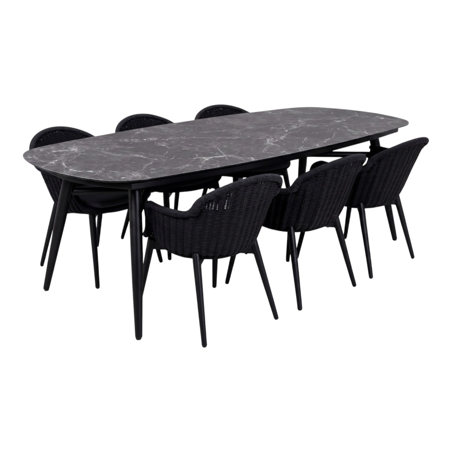 Caravela dining set zwart