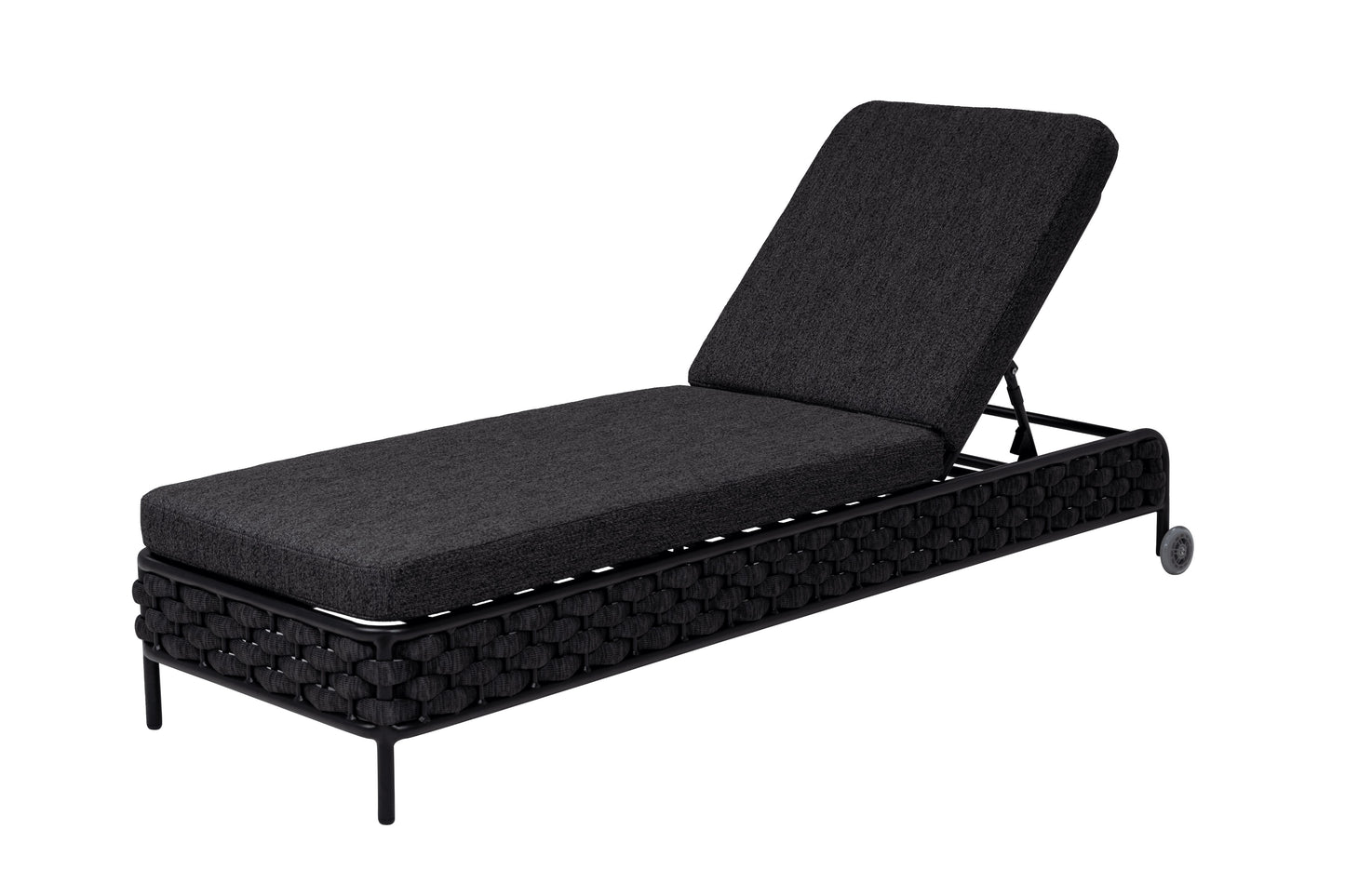 Vicus ligbed zwart schuin aanzicht 2