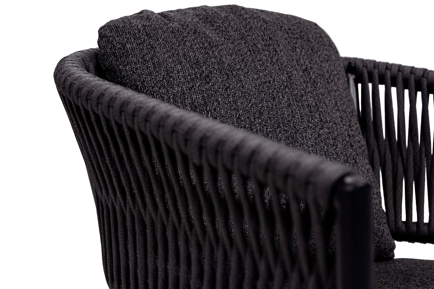 Vinum fauteuil zwart close up 1